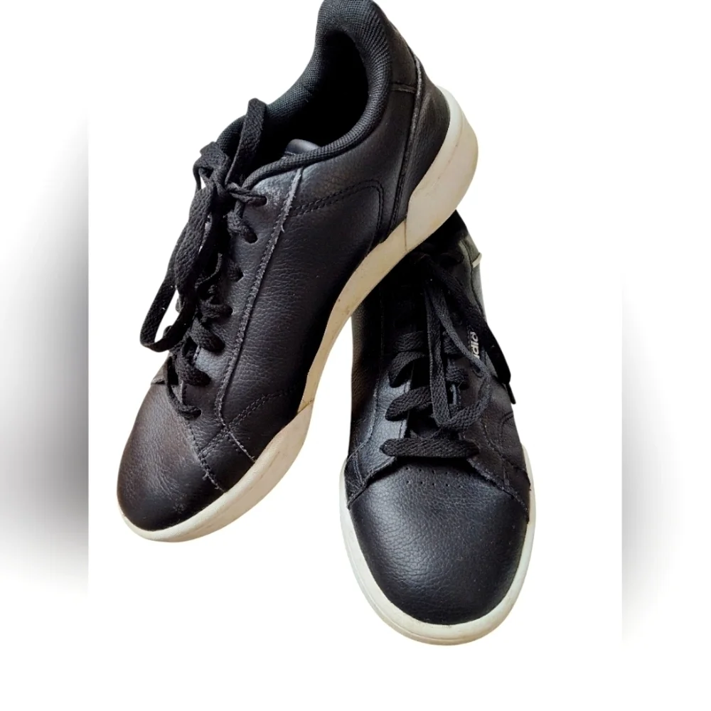 Adidas Women's Roguera Black Leather Sneakers, 7